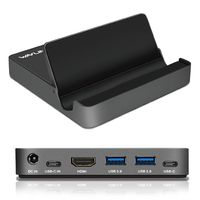 TNP USB Type C to HDMI + USB 3.0 Type A x2 + USB 3.1 + USB C Power Delivery Charging Port Hub Adapter - USB-C to SuperSpeed USB, 4K 1080P Video Audio Converter Dock Cable Wire Windows/Mac/Android