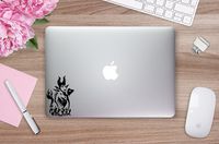 Maleficent and Dragon Vinyl Decal Sticker Emerald