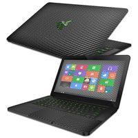 MightySkins Skin Compatible with Razer Blade 14" (2014-2017) - Carbon Fiber | Protective, Durable, and Unique Vinyl Decal wrap Cover | Easy to Apply, Remove, and Change Styles | Made in The USA