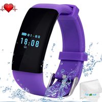 Fitness Tracker Activity Smart Bracelet Wrist Band Smart Watch Bluetooth Sports Bracelet Heart Rate Monitor Activity Tracker Waterproof Watch Compatible with Android Ios Smart Phones Men Women Lady