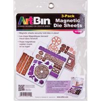 ArtBin 6979AB DIE Cut MAGENTIC STOAGE Sheets Refills 3PK, 3, Multicolor