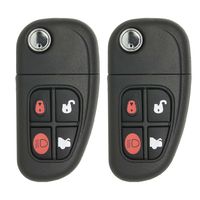 Keyless2Go New Keyless Remote Flip Car Key Fob for Vehicles That Use FCC NHVWB1U241 (2 Pack)