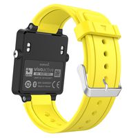Garmin Vivoactive Watch Band, MoKo Soft Silicone Replacement Fitness Bands Wristbands with Metal Clasps for Garmin Vivoactive/Vivoactive Acetate Sports GPS Smart Watch - Yellow