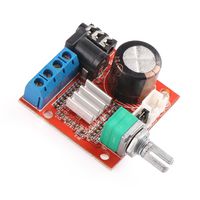 Mini Stereo AMP Audio Amplify Module Board, 10W+10W Dual Channel Amplifier Class-D 12V DC