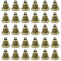 LOUHUA 30 Pieces Vintage Bronze Jingle Bells for Dog Doorbell & Potty Training, Housebreaking, Making wind chimes, Christmas bell (38mm/1.5inch)