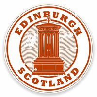 2 x 10cm/100mm Edinburgh Scotland Vinyl Sticker Decal Laptop Car Travel Luggage Label Tag #9616