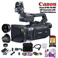 Canon XF405 4K UHD 60P Camcorder with Dual Pixel Autofocus (2212C002) W/ 64GB Memory Card, Bag, Lens Filters, Cleaning Kit, and More