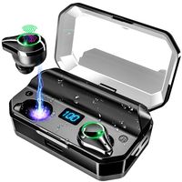 【300H Playtime】 True Wireless Earbuds Bluetooth 5.0 IPX7 Waterproof Bluetooth Headphones with Mic 7000mAh Charging Case in-Ear TWS Earbuds Wireless Headset Stereo Sound with Deep Bass for Sports Work