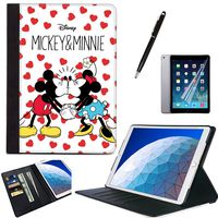 iPad Air (3Rd Gen) 10.5" 2019 Case 2017 iPad Pro 10.5 inch Cover Mickey Mouse PU Leather Wallet Kickstand Flip Cover Card Slots Protective Flip Shockproof Heavy Duty Shell for 10.5 Inch 2019/2017#B