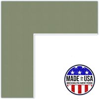 12x12 Palm / Basil Custom Mat for Picture Frame with 8x8 opening size (Mat Only, Frame NOT Included)