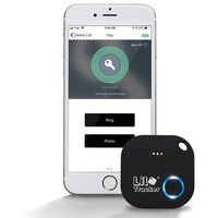 Lil Tracker Bluetooth Key Tracker Item Finder Phone Finder Alarm Locator Pet Wallet Smart Tag Anti Lost Phone Tracker Back Pack GPS Tracker (Black)
