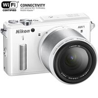 Nikon 1 AW1 14.2 MP HD Waterproof, Shockproof Digital Camera System with AW 11-27.5mm f/3.5-5.6 1 NIKKOR Lens (White)(Renewed)