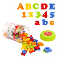 HOONEW Magnetic Letters Numbers Alphabet Plastic ABC 123 Fridge Magnets for Vocabulary Educational Toy Set Preschool Learning Spelling Counting Includes Uppercase Lowercase Math Symbols for Toddlers