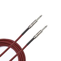 D'Addario Accessories Braided Instrument Cable, 10' - Red