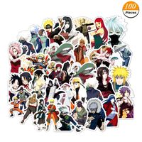 WerNerk Naruto Kakashi Anime Cartoon Laptop Stickers Waterproof Decal Bumper No-Duplicate Skateboard Pad MacBook Car Snowboard Bicycle Luggage Decor(Style 2)