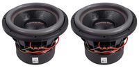 (2) American Bass HD12D1 HD 12" 4000w Competition Car Subwoofers 300 Oz Magnets