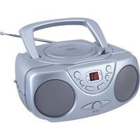 Sylvania Portable CD Player with AM/FM Radio (Silver)