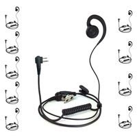 ProMaxPower Two Way Radio Swivel Headset Earpiece PTT for Motorola CP88 CP100 CP200D CLS1110 CLS1410 RDU2080D RDM2070D (10 Pack)