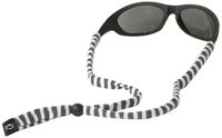 Chums Original Cotton Standard End Eyewear Retainer, Gray/White Stripe