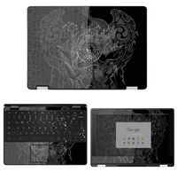 decalrus - Protective Decal Yin Yang Skin Sticker for Acer ChromeBook Spin 11 R751TN / CP511 / R751T (11.6" Screen) case Cover wrap ACchromebookSpin11-24