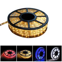 GREARDEN LED Rope Lights, 50FT 15M 110V 540LEDs Waterproof Led Strip Lights for Party Christmas Home Kitchen Bedroom Room Indoor Outdoor Decoration (Warm White, 50)