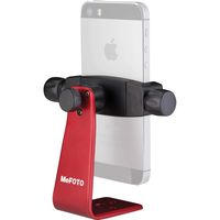 MeFOTO SideKick360 Smartphone Tripod Mount-Stand-Holder, Works with iPhone, Google, HTC, Nexus, Lumia, Galaxy, Xperia and all other Smartphones (see details below) - Red (MPH100R)