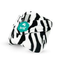 trtl Pillow Junior, Kids Travel Pillow with Built in Neck Support, Ergonomic Design and Hypoallergenic Fleece Travel Accessories for Kids Aged 8+ (Zebra)