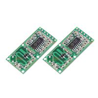 DEVMO 2PCS Microwave Doppler Radar Motion Detector Sensor RCWL-0516 Module Board Switch Compatible with Arduino Raspberry PI,Human Rat Cat Detector