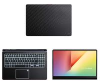 decalrus - Protective Decal for Asus VivoBook S15 S530UA (15.6" Screen) Laptop Black Carbon Fiber Skin case Cover wrap CFasusVivobkS15_s530uaBlack