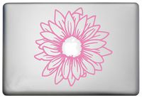 Sunflower Silhouette Laptop Sticker Decor Vinyl Decal is a Sunflower MacBook Pro Air Sticker Decor Decal. Laptop Sizes 11, 12, 13 and 15 inch Soft Pink