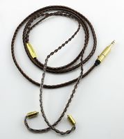 Heyous Upgrade Headphone Line 8-Core Twisted MMCX Single Crystal Copper Black Brown Braided Wire DIY Accessories Earphone Cable