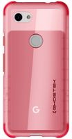 Ghostek Covert Designed for Google Pixel 3a Case Clear Silicone Bumper Phone Cover Ultra Thin Slim Fit Hybrid Design with Military Grade Shockproof Heavy Duty Protection & Anti-Slip Grip - (Rose)