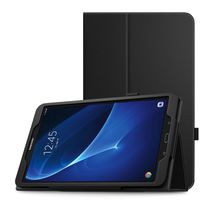 MoKo Samsung Galaxy Tab A 10.1 Case - Slim Folding Cover with Auto Wake/Sleep for Samsung Galaxy Tab A 10.1" 2016 Tablet (SM-T580 / SM-T585, No Pen Version), Black