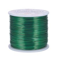 BENECREAT 20 Gauge 770FT Aluminum Wire Anodized Jewelry Craft Making Beading Floral Colored Aluminum Craft Wire - Green