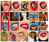 Honch Sexy Women Stickers Pack 47 Pcs Suitcase Stickers Vinyl Decals for Laptop Helmet Bumper Ipad Car Luggage Water Bottle