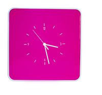 Paperflow MultiBox 12-Key Holder with Clock, 12.6 x 12.6 x 2.4 Inches, Pink (MTBKHC.17)