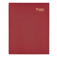 Brownline Coilpro Weekly Planner Twin-Wire Binding with Hard Cover, 11-Inch X 8-1/2-Inch, English Red (CB950C.RED_2015)
