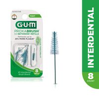 GUM Proxabrush Go-Betweens Interdental Brush Refills, Tight, 8 Count