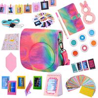 Tiessic Instax Mini 9 Camera Accessories Bundles Compatible with FujiFilm Instax Mini 9 Mini 8 Mini 8+ Camera with Mini 9 Case,108 Photos Mini Photo Album ,etc. (Oil Paint，14 Items)