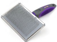 Hertzko Slicker Brush for Dogs and Cats Pet Grooming Dematting Brush Easily Removes Mats, Tangles, and Loose Fur from The Pet's Coat