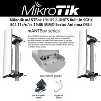 Mikrotik mANTBox 19s 2-UNITS Built-in 5GHz 802.11ac 19dBi sector antenna OSL4