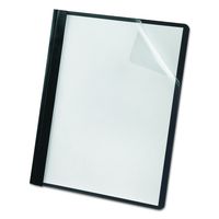 Oxford Premium Clear Front Report Covers, Black, Letter Size, 25 per box (58806EE)