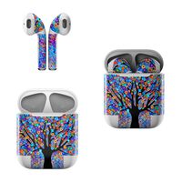 Skin Decals for Apple AirPods - Tree Carnival - Sticker Wrap Fits 1st and 2nd Generation