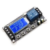 Time Delay Relay, DROK Timer Delay Controller Module 5V 12V 24V Delay-off Cycle Timer 0.01s-9999mins Adjustable Trigger Delay Switch Control Relay Board with LCD Display Support Micro USB 5V Input