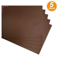 Emraw Poster Board Lightweight Craft Backing Boards for Presentations Office Sign Blank Painting Board Smooth Surface Poster Sheets for School Pack of 5 (Brown)