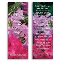 eThought BB-B011-25 Bible Verse Cards, by - Romans 5:8, God Shows His Love for Us - Pack of 25 Bookmark Size Cards