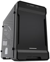Phanteks Enthoo Evolv ITX Tempered Glass Metal Exterior Clean and Compact Water Cooling Ready - Satin Cases PH-ES215PTG_BK Black