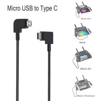 O'woda Micro USB to Type C Data Cable 90 Degree Cord for DJI Mavic PRO/Mavic AIR/Spark/Mavic Mini/Mavic 2 for USB-C Device Cellphone