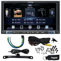 Alpine iLX-207 7-Inch Mech-less, Apple Car Play & Android Auto Receiver With Rear View Camera & Trigger Module