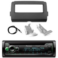 Pioneer Marine Bluetooth Radio USB AUX CD MP3 WMA Audio Receiver Bundle Combo with Installation Dash Kit for 2014 and Up Harley Motorcycle, Enrock 22" Radio Antenna